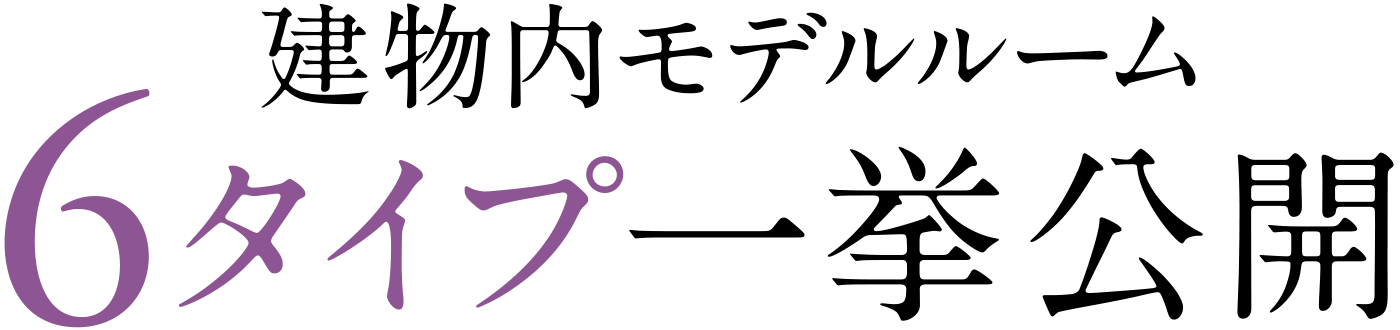 建物内モデルルーム6タイプ一挙公開
